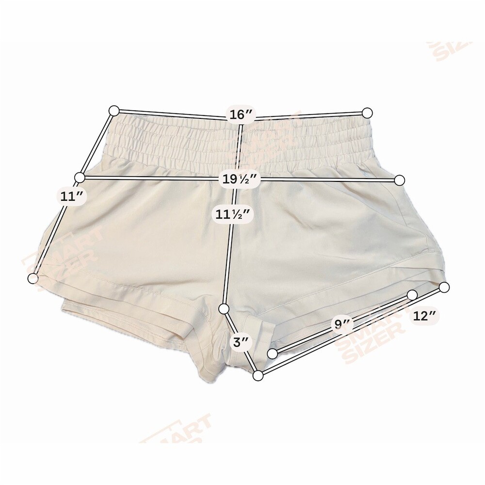 RBX Running Shorts Womens Size L Beige Lightweight Stretch Elastic Waist - Picture 5 of 9